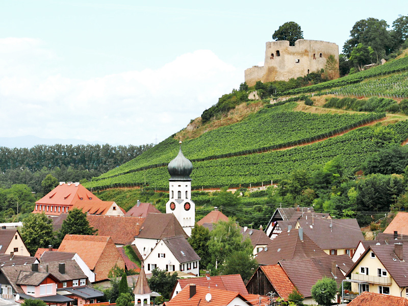 Hecklingen mit Burg Lichteneck