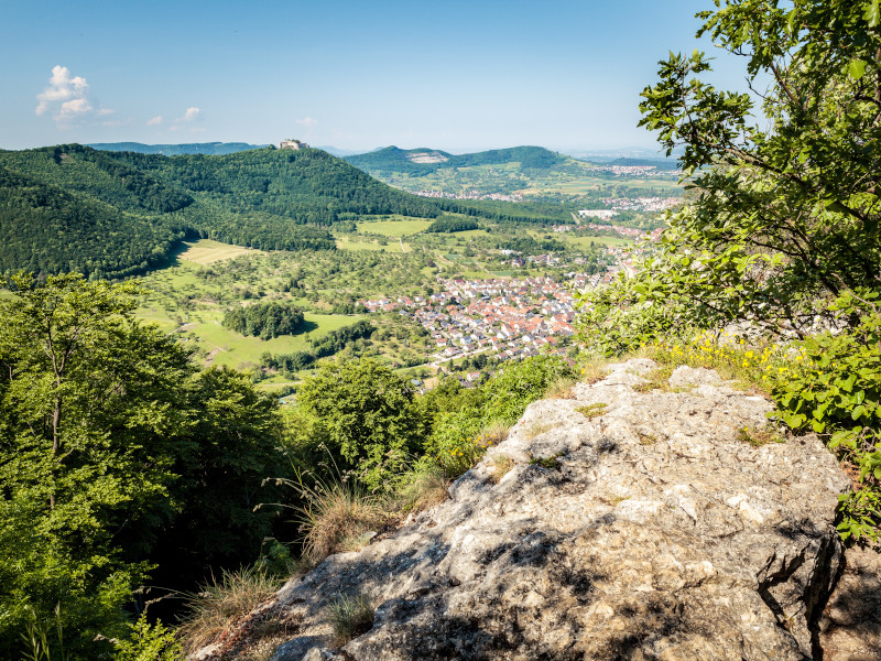 Blick zum Hohenneuffen