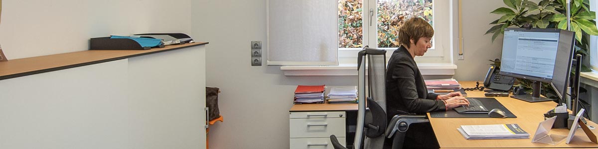 Ein Blick in die Geschäftsstelle